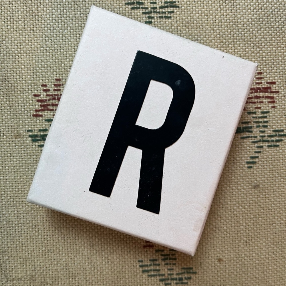 “R” Gold Initial Necklace